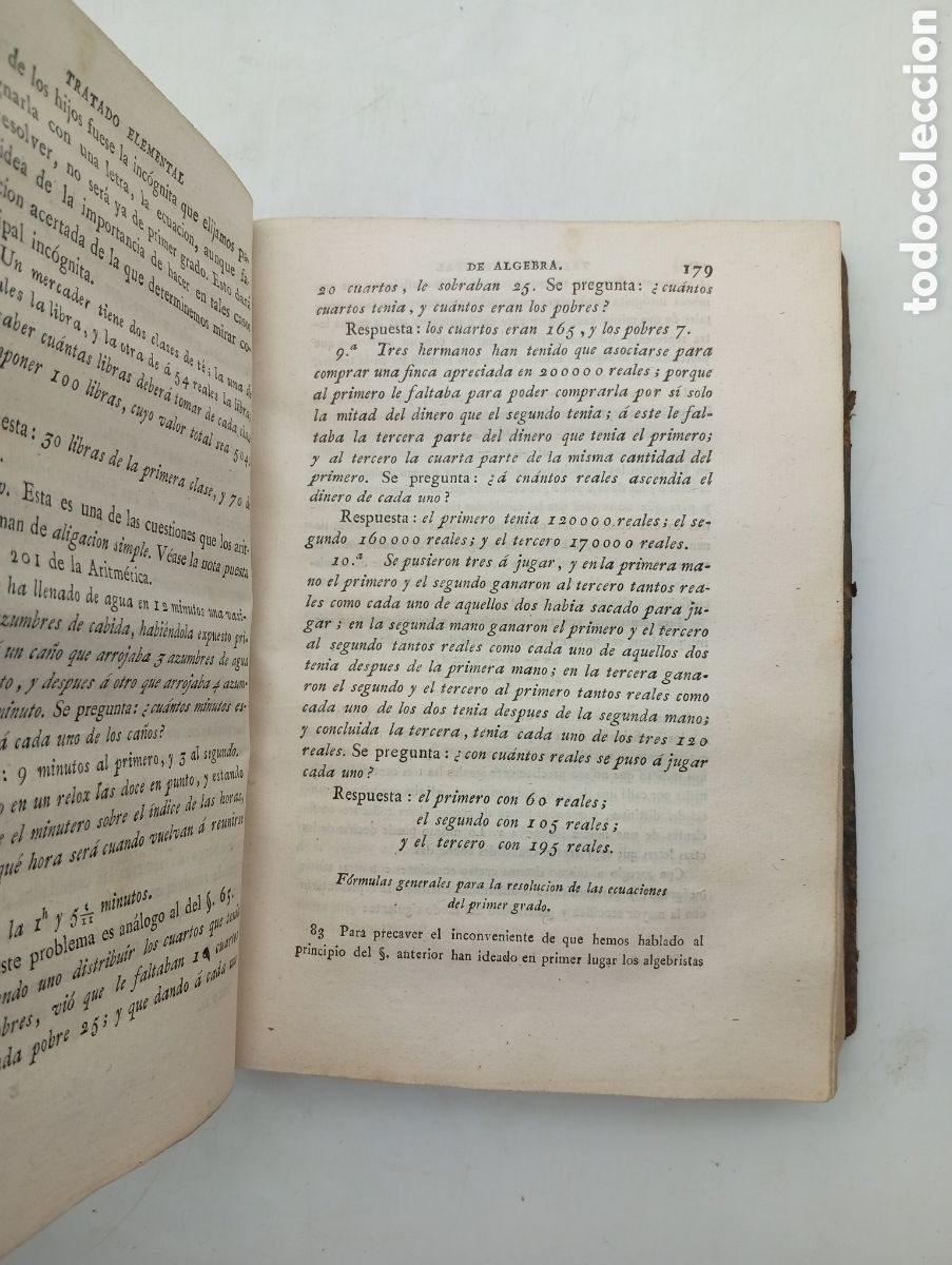 Libros antiguos: Curso de matem&aacute;ticas puras 1821 tomo 2 - Foto 4