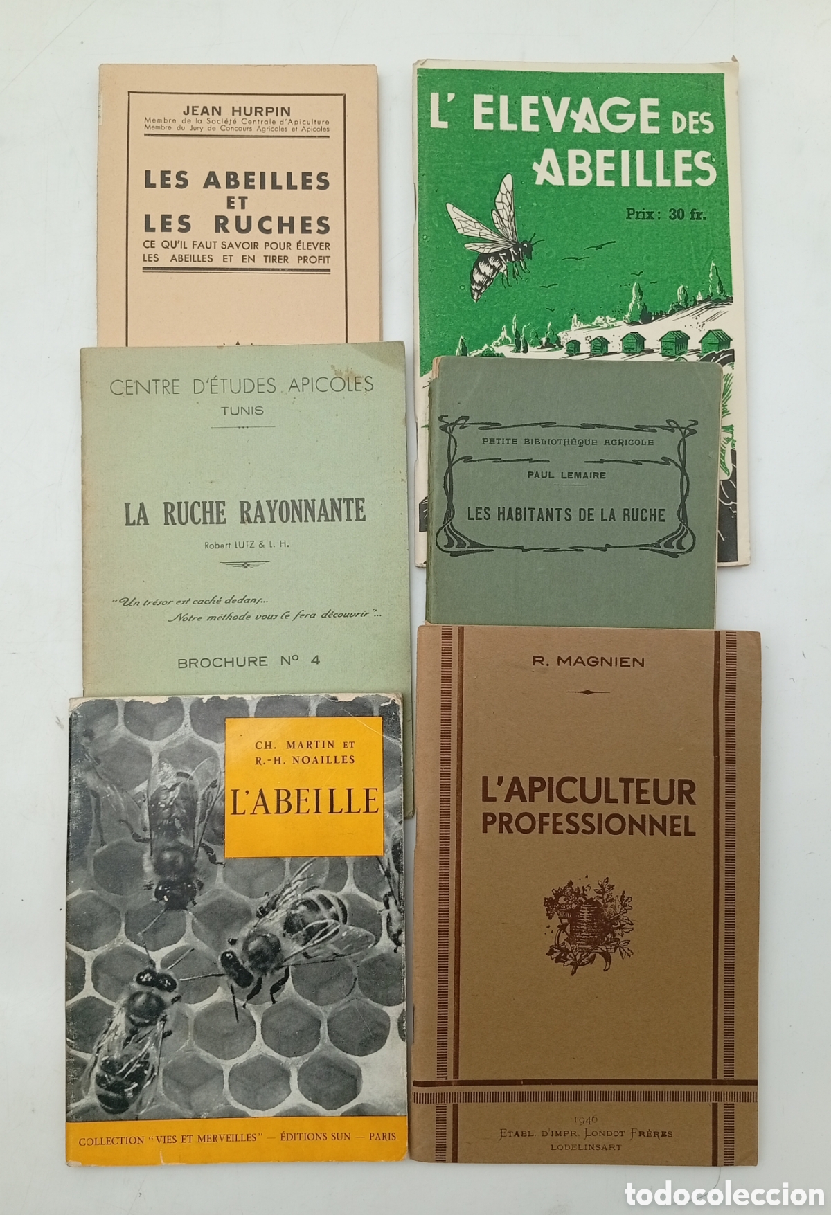 Libros antiguos: 6 libros apicultura abejas en franc&eacute;s
