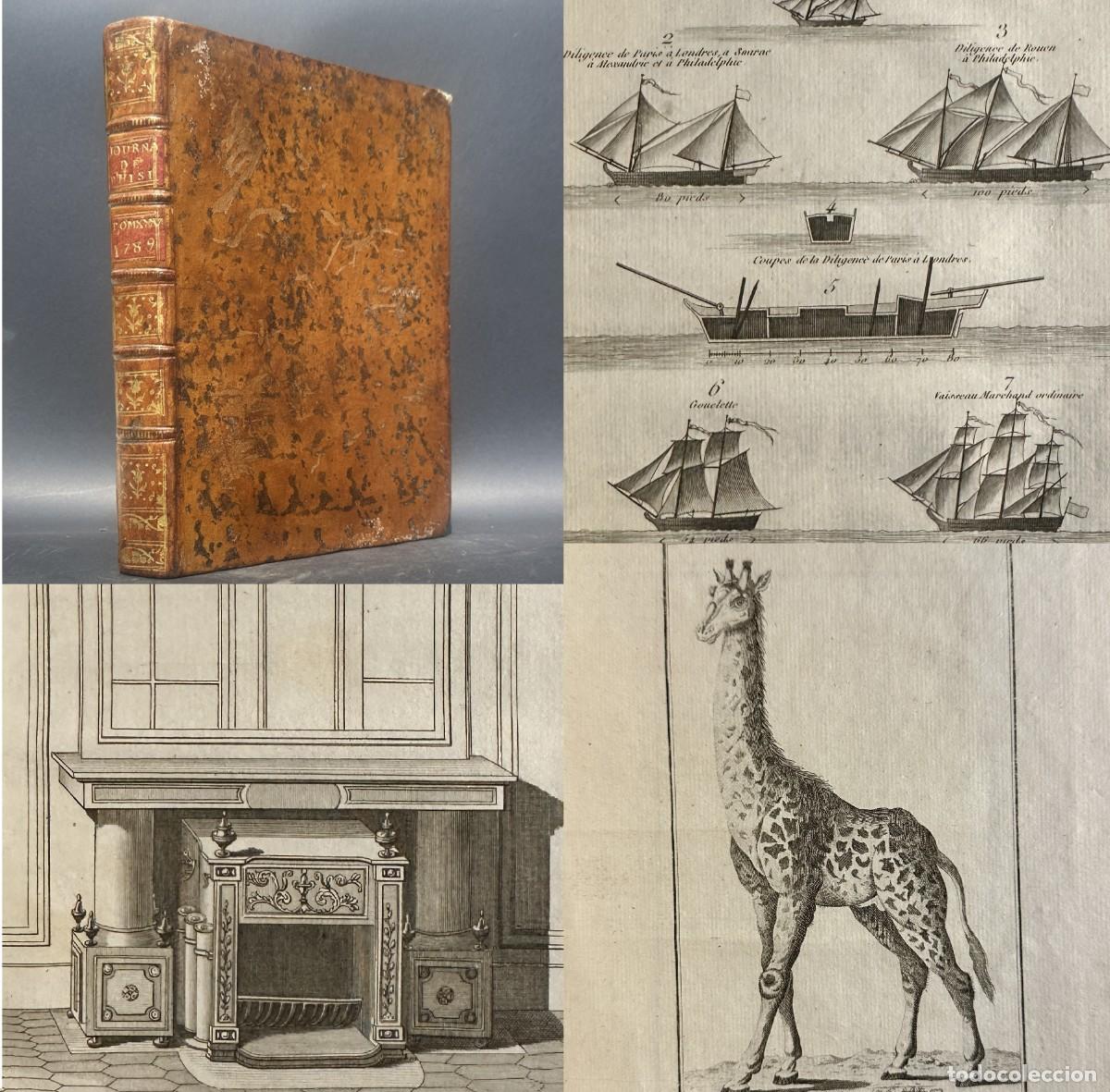 Libros antiguos: a&ntilde;o 1789 - OBSERVACIONES SOBRE FISICA, HISTORIA NATURAL Y ARTES - GRABADOS -