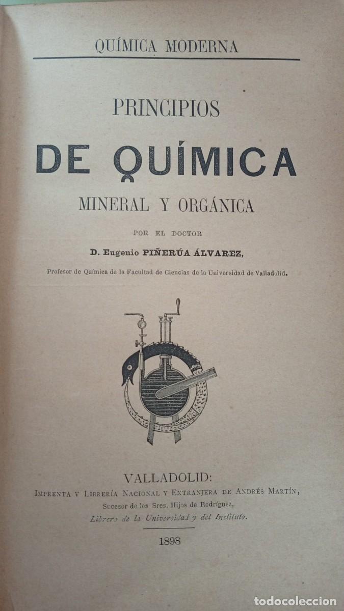 Libros antiguos: Principios de qu&iacute;mica moderna