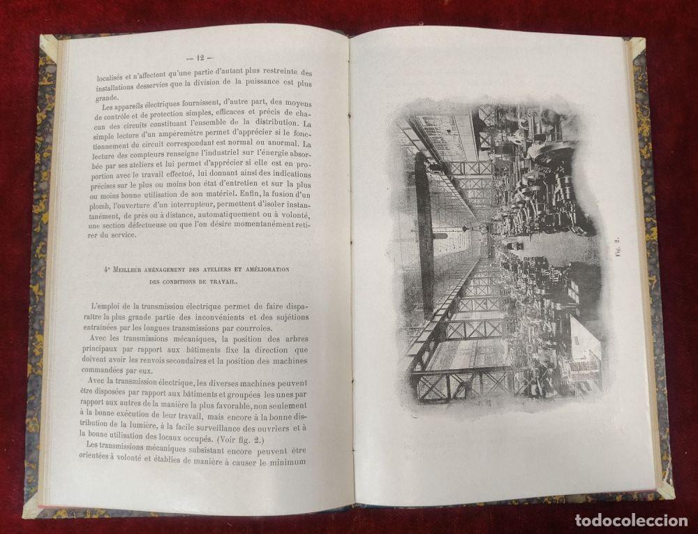 Libros antiguos: APPLICATIONS DE L&Eacute;LECTRICIT&Eacute; A LA DISTRIBU DE LA FORCE MOTRICE. M.E. DE MARCHENA. PARIS. 1904 - Foto 7