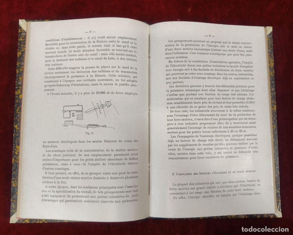 Libros antiguos: APPLICATIONS DE L&Eacute;LECTRICIT&Eacute; A LA DISTRIBU DE LA FORCE MOTRICE. M.E. DE MARCHENA. PARIS. 1904 - Foto 10