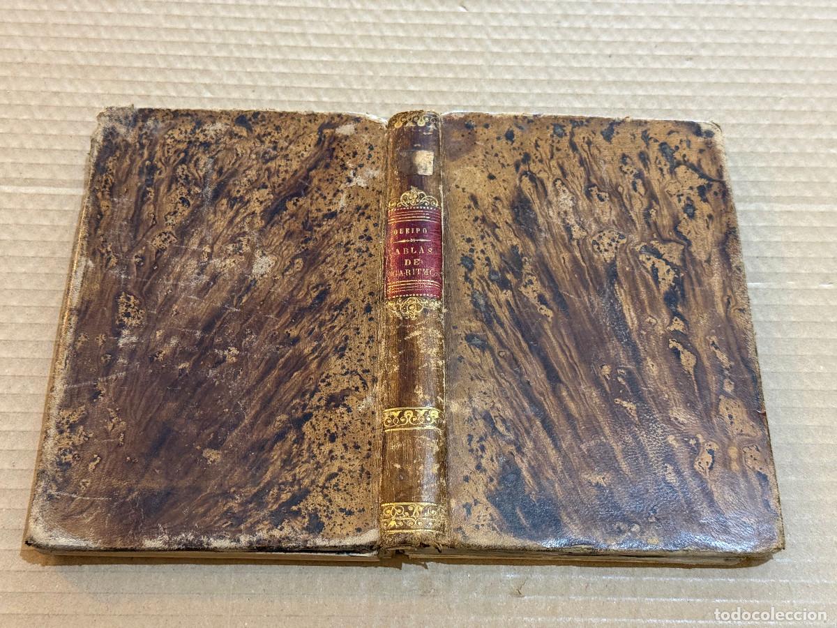 Antiquarische B&uuml;cher: 1875 VICENTE VAZQUEZ QUEIPO. TABLAS DE LOS LOGARITMOS VULGARES, LINEAS TRIGONOMETRICAS. 19,5 x 13 cm