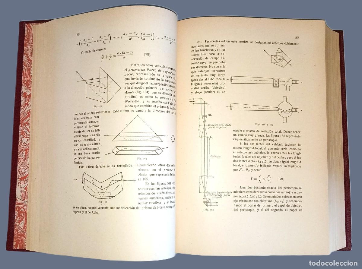 Libros antiguos: JOS&Eacute; MA&Ntilde;AS Y BONVI - &Oacute;PTICA APLICADA - Foto 3