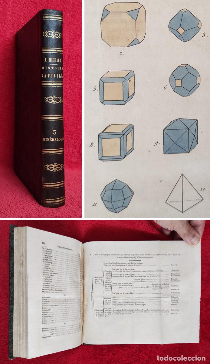 Libros antiguos: ❤️️ A&Ntilde;O 1835 &ndash; MINERALOG&Iacute;A: MINERALES, QU&Iacute;MICA - L&Aacute;MINAS EN COLOR - PRIMERA EDICI&Oacute;N