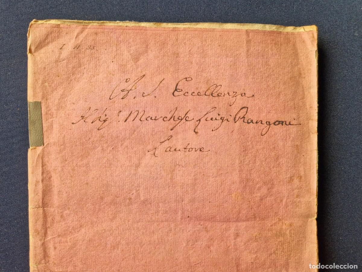Libros antiguos: Carradori - Istoria del Galvanismo (Volta e Galvani) - 1817 - Dedicatoria del autor - Estuche