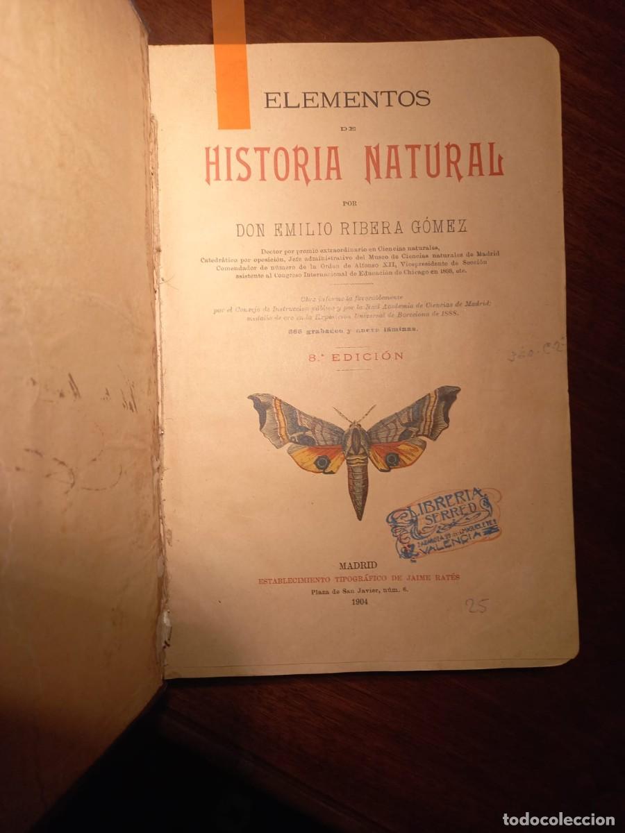 Libros antiguos: Historia Natural                          E-- Ribera - Foto 6