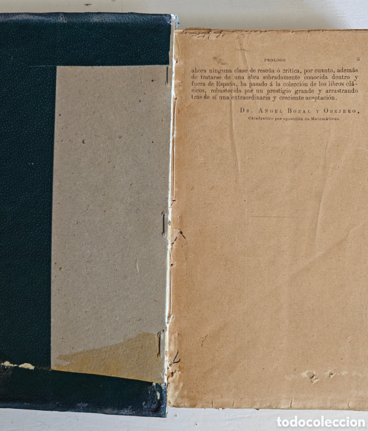 Libros antiguos: Tratado de &Aacute;lgebra por Bertrand - Foto 3