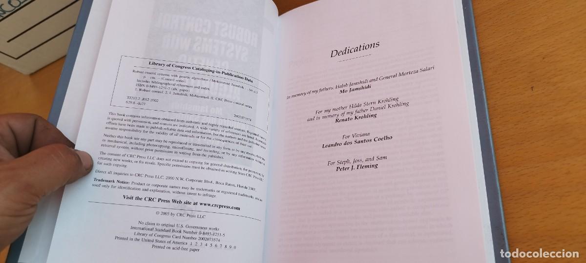 Libros antiguos: ROBUST CONTROL SYSTEMS WITH GENETIC/EN INGLES Sistemas de control robustos con algoritmos gen&eacute;ticos - Foto 7