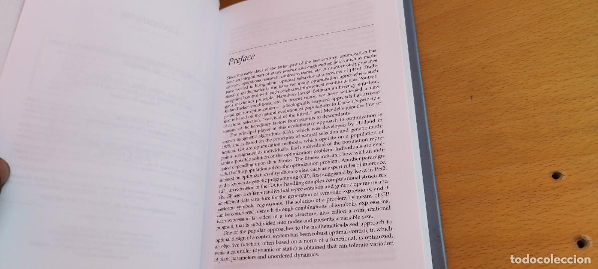 Libros antiguos: ROBUST CONTROL SYSTEMS WITH GENETIC/EN INGLES Sistemas de control robustos con algoritmos gen&eacute;ticos - Foto 9