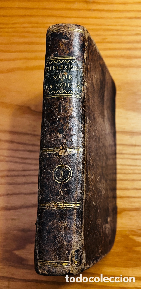 Libros antiguos: Precioso ejemplar de 1806: &rdquo;Reflexiones sobre la Naturaleza&rdquo; de Sturm (Tomo I)