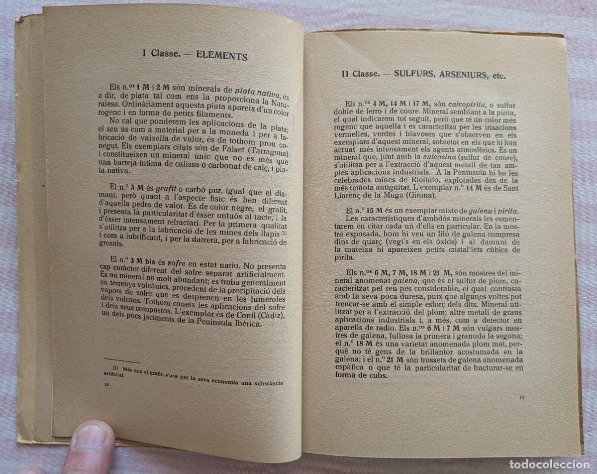 Libros antiguos: Cat&agrave;leg Descriptiu en el museo del C. E. de Sabadell. Miquel Crusafont - Foto 4
