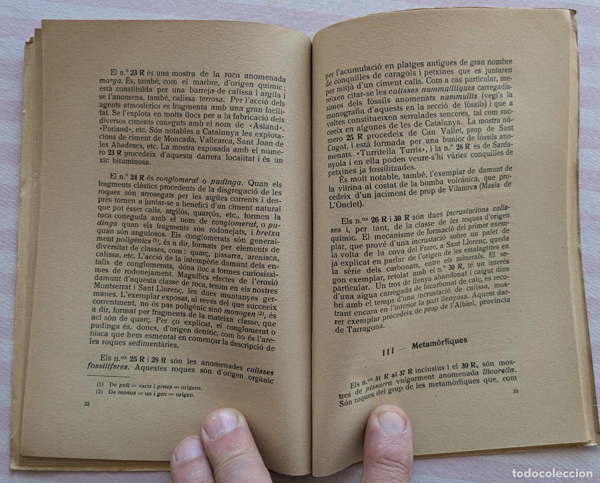 Libros antiguos: Cat&agrave;leg Descriptiu en el museo del C. E. de Sabadell. Miquel Crusafont - Foto 7