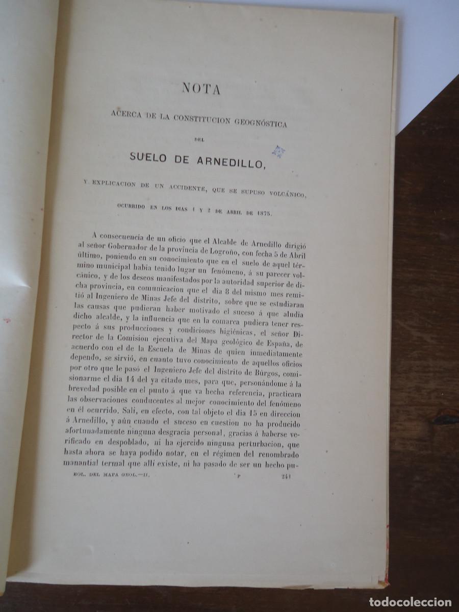 Libri antichi: Constitucion geogn&oacute;stica del suelo de Arnedillo. Accidente volc&aacute;nico. J. Egozcue y Cia. 1875 Rioja