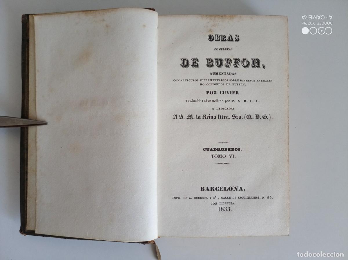 Libros antiguos: OBRAS COMPLETAS DE BUFFON. CUADRUPEDOS. BARCELONA 1833. - Foto 4