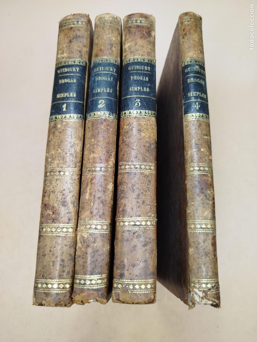 Antiquarische B&uuml;cher: HISTORIA NATURAL DE LAS DROGAS SIMPLES BOTANICA HOMEOPATIA RARO 1851-52
