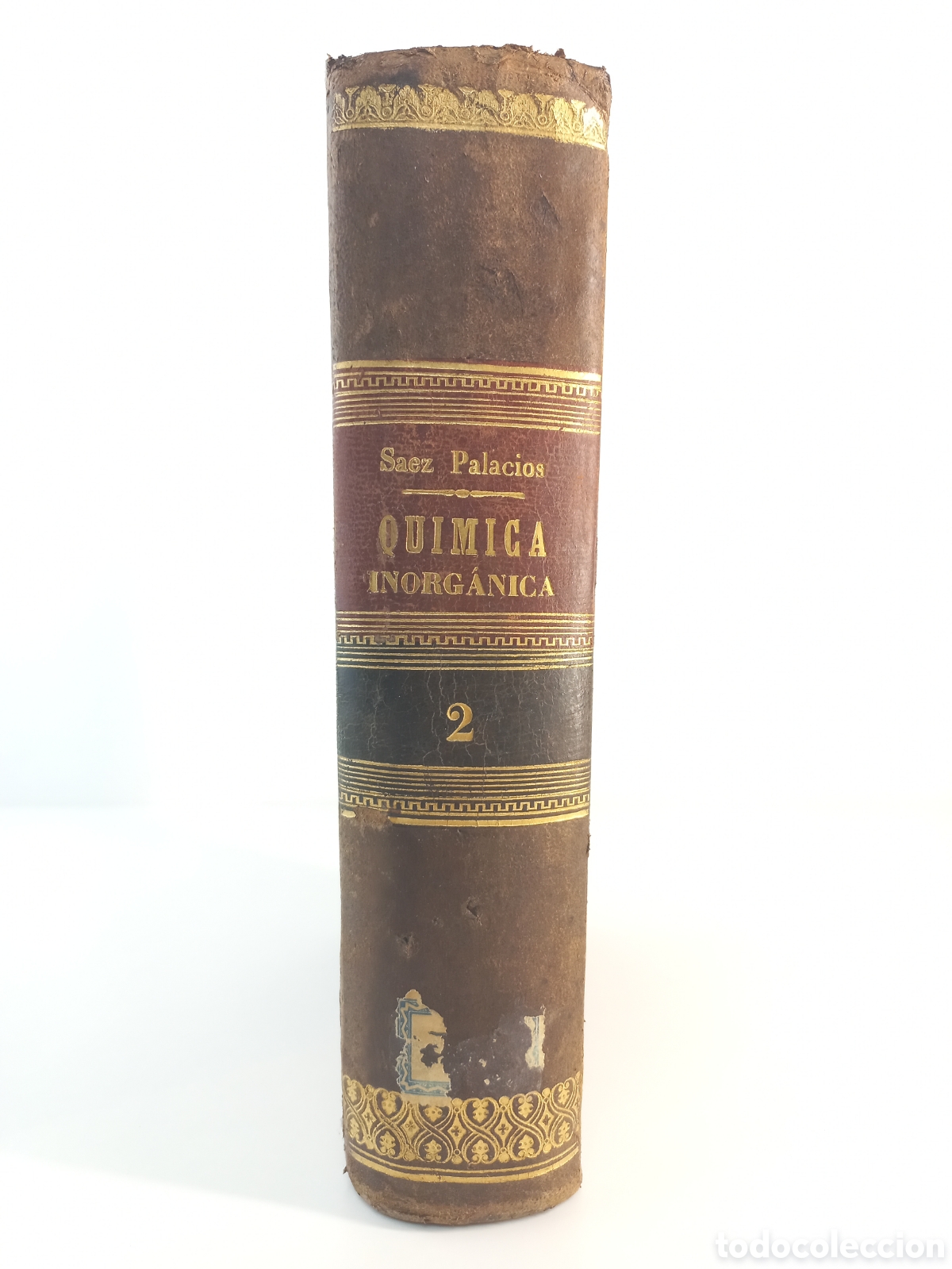 Libros antiguos: Tratado de Qu&iacute;mica Inorg&aacute;nica 2. Rafael S&aacute;ez Palacios. Bailly-Bailliere, 1875. Ilustrado.