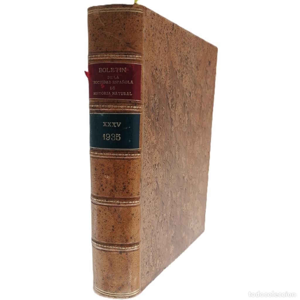 Libros antiguos: BOLET&Iacute;N DE LA SOCIEDAD ESPA&Ntilde;OLA DE HISTORIA NATURAL. Tomo XXXV. A&ntilde;o 1935