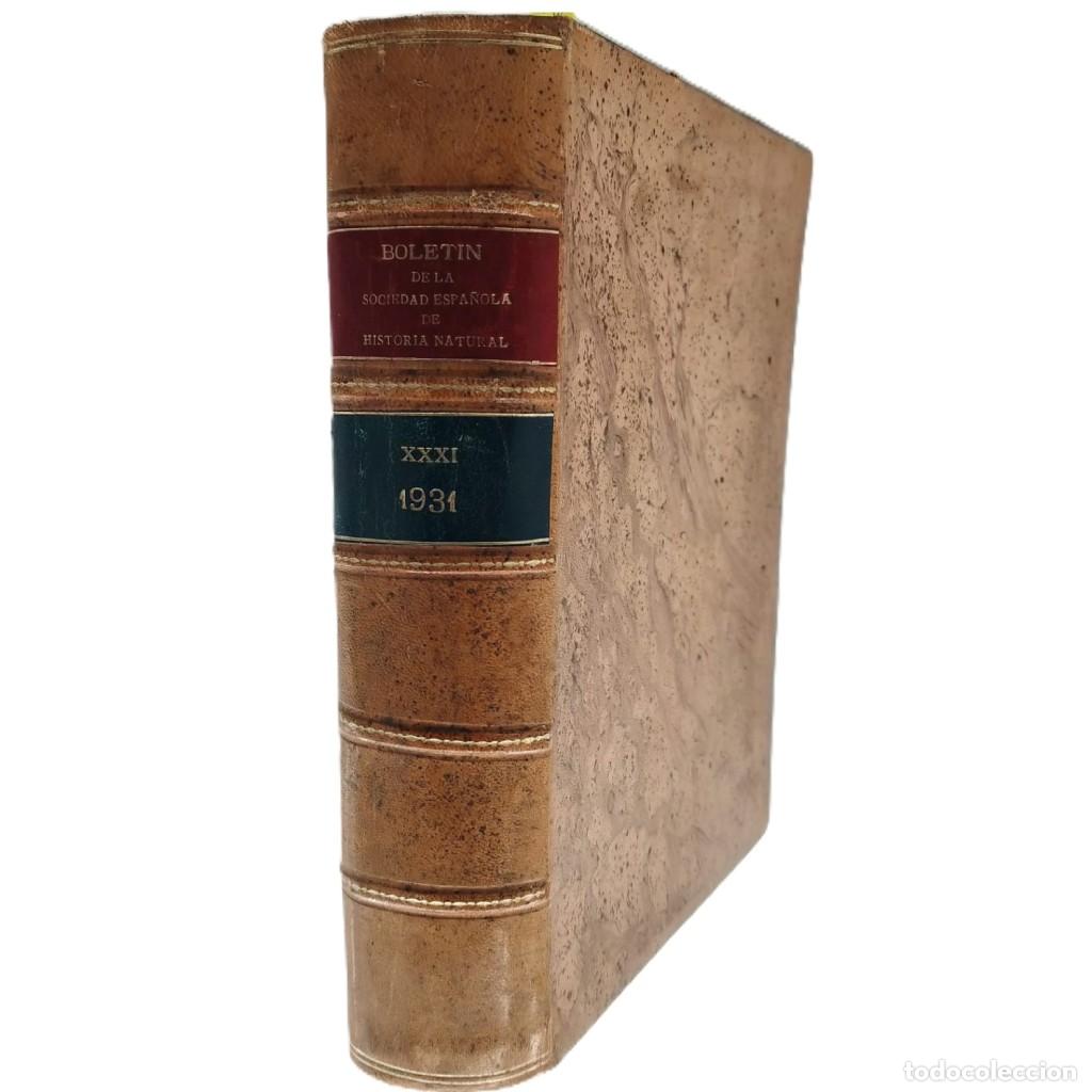 Libros antiguos: BOLET&Iacute;N DE LA SOCIEDAD ESPA&Ntilde;OLA DE HISTORIA NATURAL. Tomo XXXI. A&ntilde;o 1931