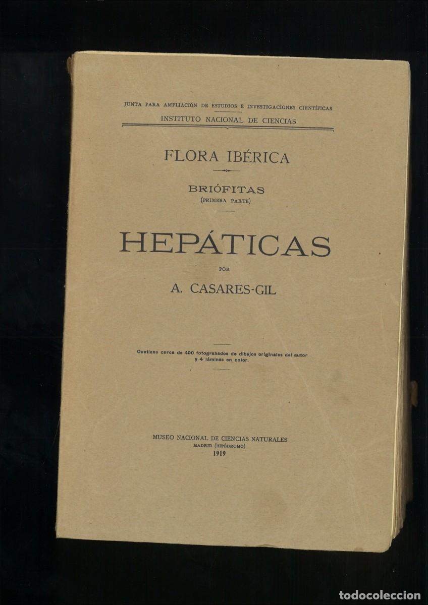 Libros antiguos: FLORA IBERICA. BRI&Oacute;FITAS (PRIMERA PARTE). HEP&Aacute;TICAS. A. Casares-Gil