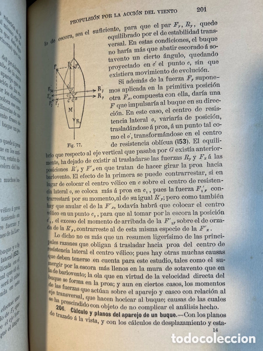 Libros antiguos: TEORIA DEL BUQUE - ANTONIO ROJI - A6 - Foto 4