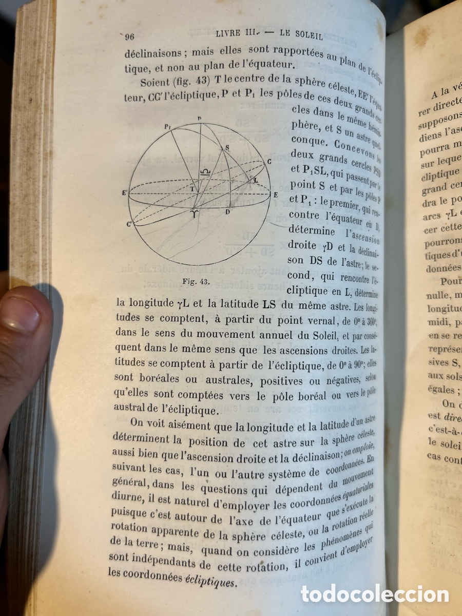 Libros antiguos: LECONS DE COSMOGRAPHIE - GARCET - A6 - Foto 3