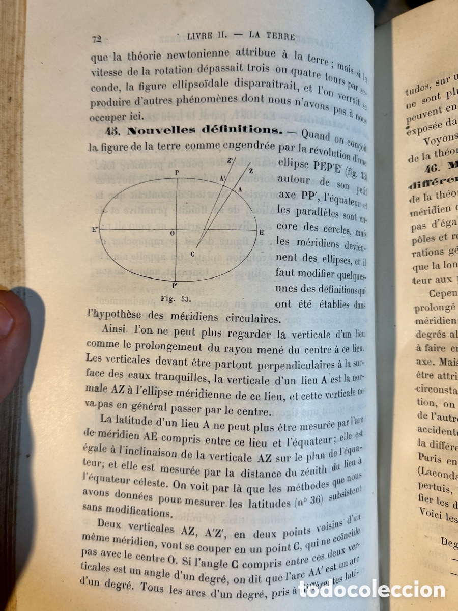 Libros antiguos: LECONS DE COSMOGRAPHIE - GARCET - A6 - Foto 4