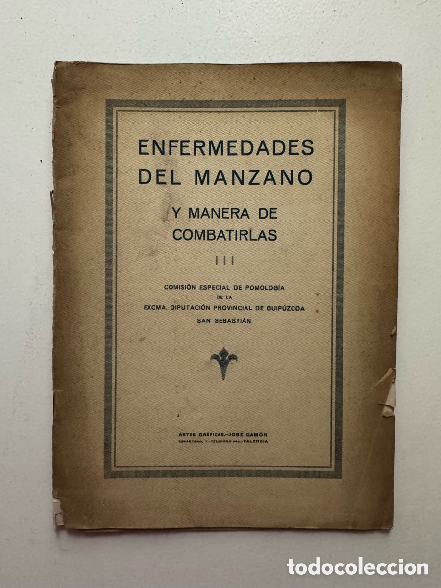 Libros antiguos: Enfermedades del manzano y manera de combatirlas pomologia