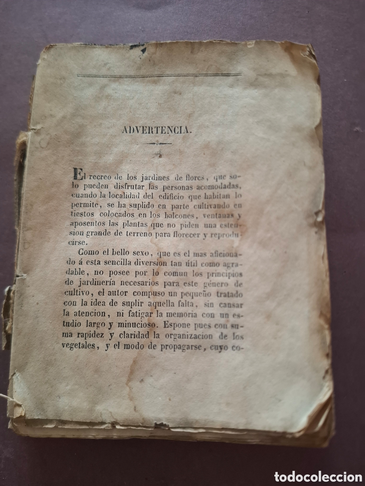 Libros antiguos: Manual del jardinero - Jos&eacute; Garc&iacute;a Sanz - 1865