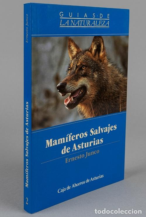 Libros antiguos: �F724- [DEDICADO POR EL AUTOR]. MAMIFEROS SALVAJES DE ASTURIAS. ERNESTO JUNCO. NATURALEZA. FAUNA.