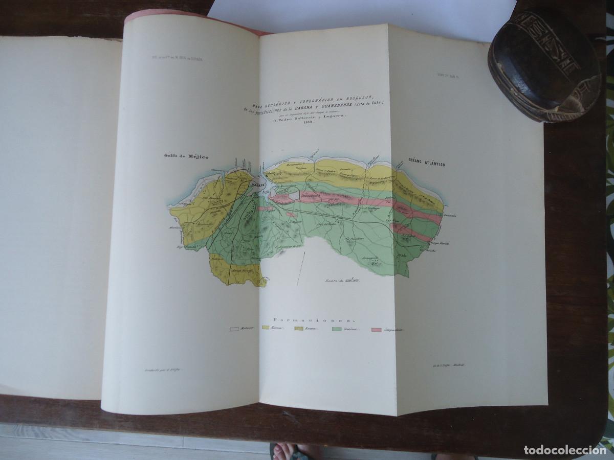 Libros antiguos: Descripci&oacute;n f&iacute;sico-geol&oacute;gica de las jurisdicciones de La Habana y Guanabacoa Cuba. Pedro Salterain