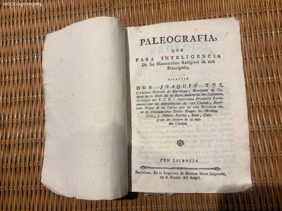Libros antiguos: Antiguo libro de paleografia