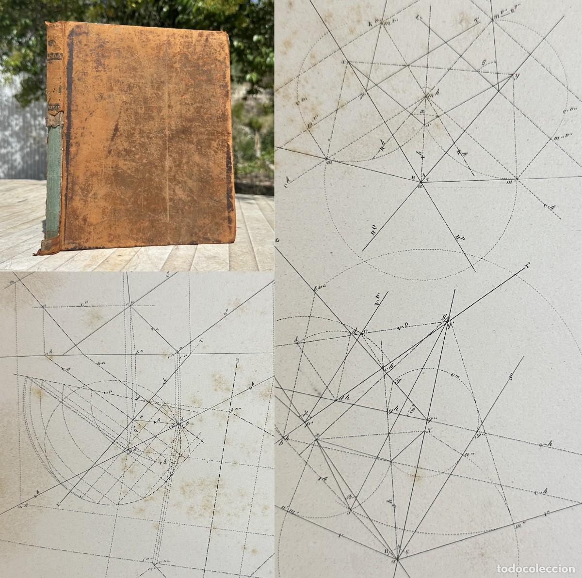 Libri antichi: 1863 - CURSO DE GEOMETRIA DESCRIPTIVA - ILUSTRACIONES - GRABADOS -
