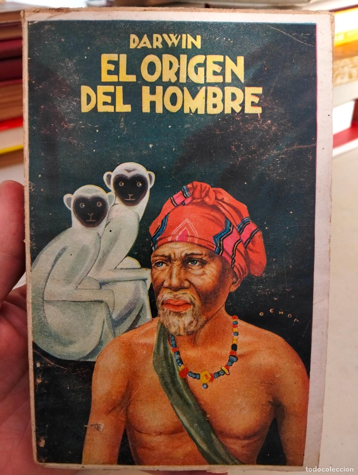 Libros antiguos: Ensayo. Biologia. El Origen del Hombre, Darwin, ed. Maucci, s/f. Precioso. VISITA MI CATALOGO
