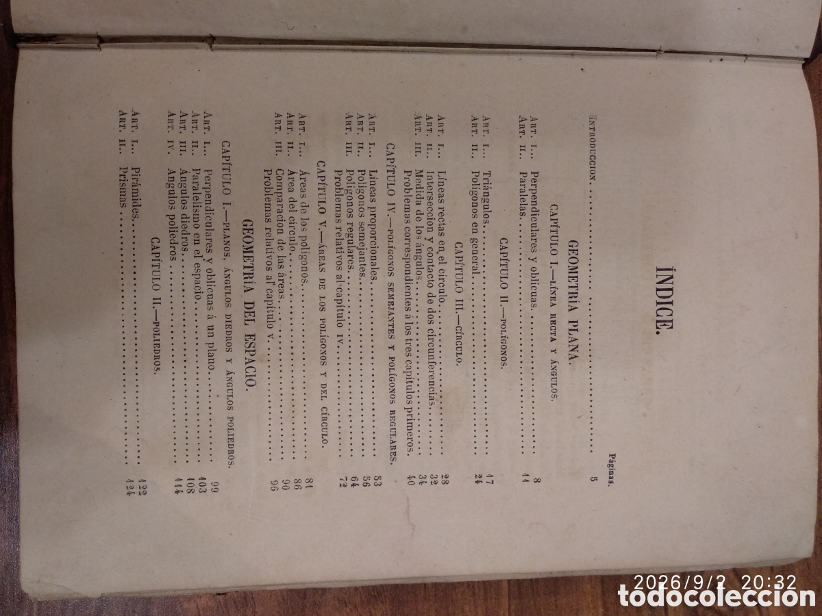 Libros antiguos: Geometr&iacute;a elemental (D.Juan Cort&aacute;zar) - Foto 24