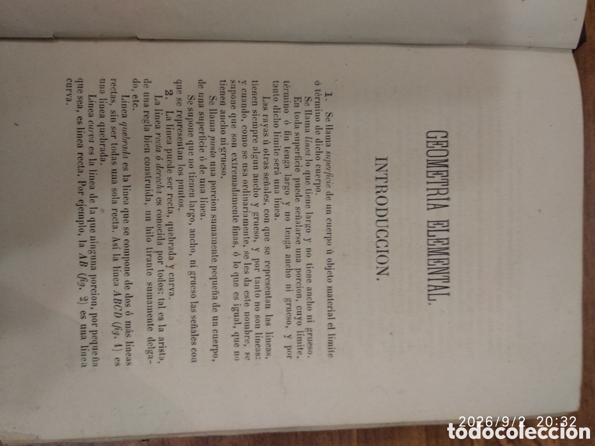 Libros antiguos: Geometr&iacute;a elemental (D.Juan Cort&aacute;zar) - Foto 25