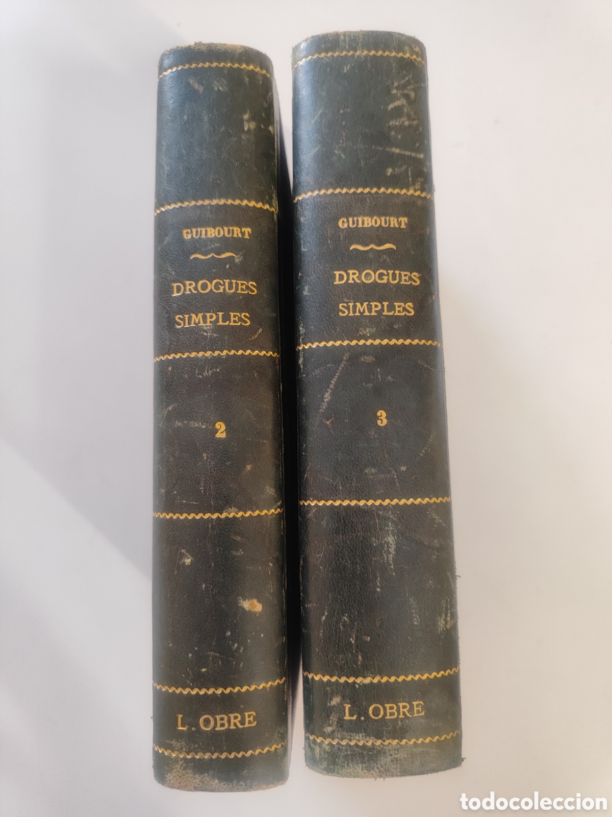 Libros antiguos: Historie naturelle des Drogues simples. Tomo II y III. A&ntilde;o 1869 franc&eacute;s