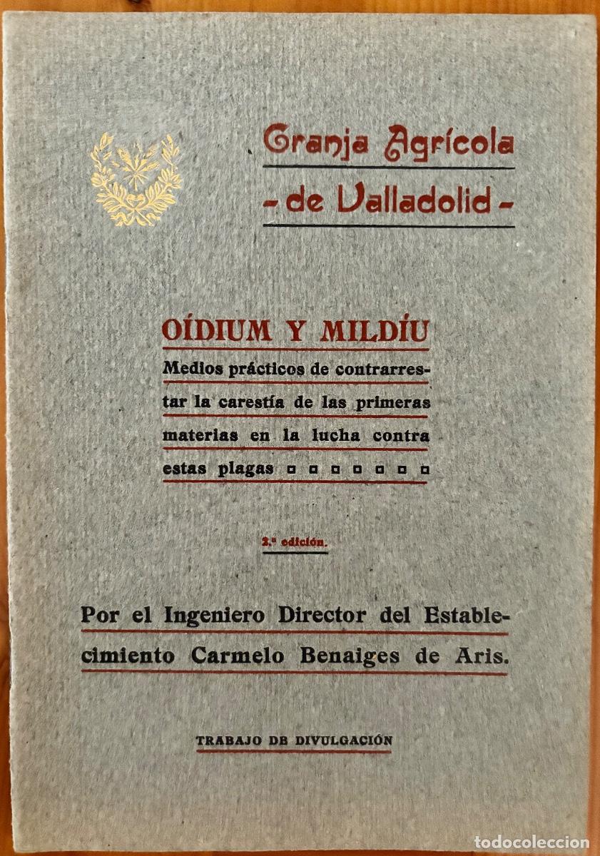 Libros antiguos: VALLADOLID- VID- OIDIUM Y MILDIU - CARMELO BENAIGES- 1918