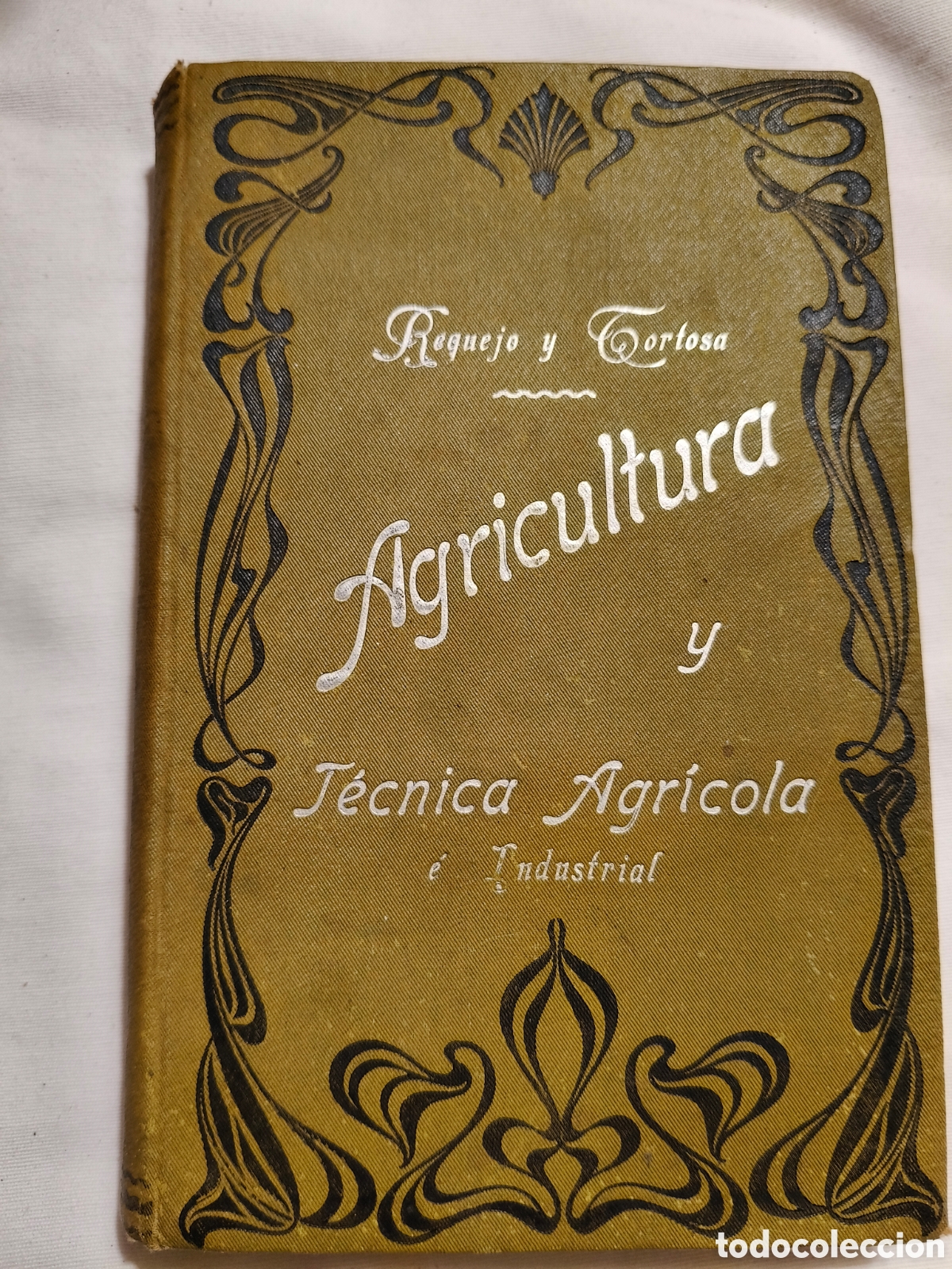 Libros antiguos: Elementos de Agricultura y T&eacute;cnica Agr&iacute;cola - Requejo y Tortosa - 1&ordf; Edici&oacute;n 1903 - Tela