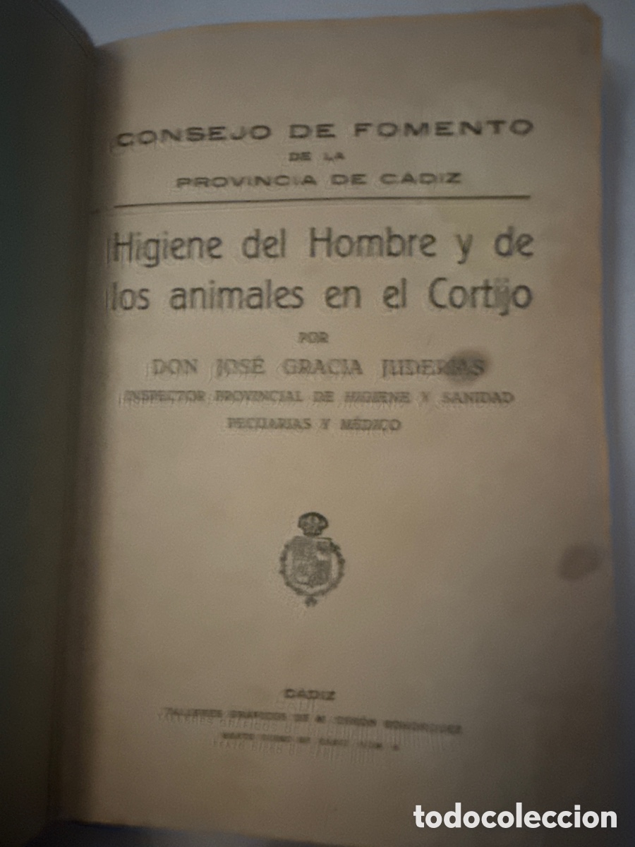 Libros antiguos: Higiene del hombre y de los animales en el cortijo - Foto 2