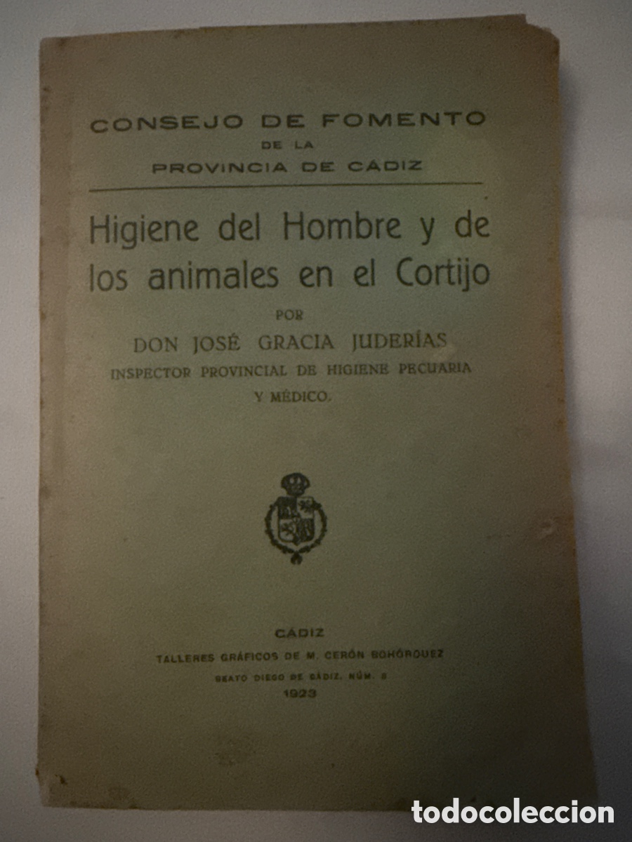 Libros antiguos: Higiene del hombre y de los animales en el cortijo