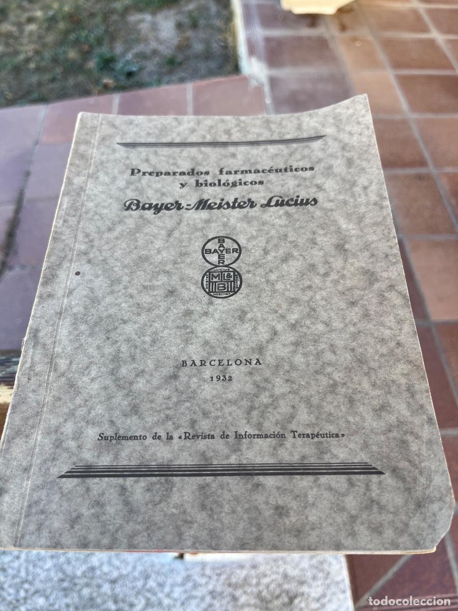 Libros antiguos: Bayer, preparados farmac&eacute;uticos y biol&oacute;gicos 1932