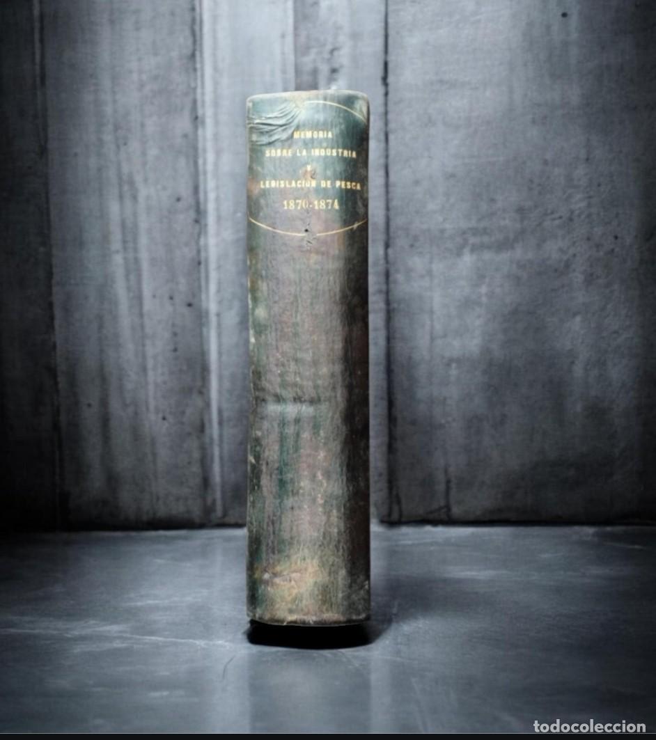 Libros antiguos: 1876: Memoria Industria y Legislaci&oacute;n de Pesca (1870-1874) - J. de Salas / F. Garc&iacute;a Sol&aacute; (Almadraba