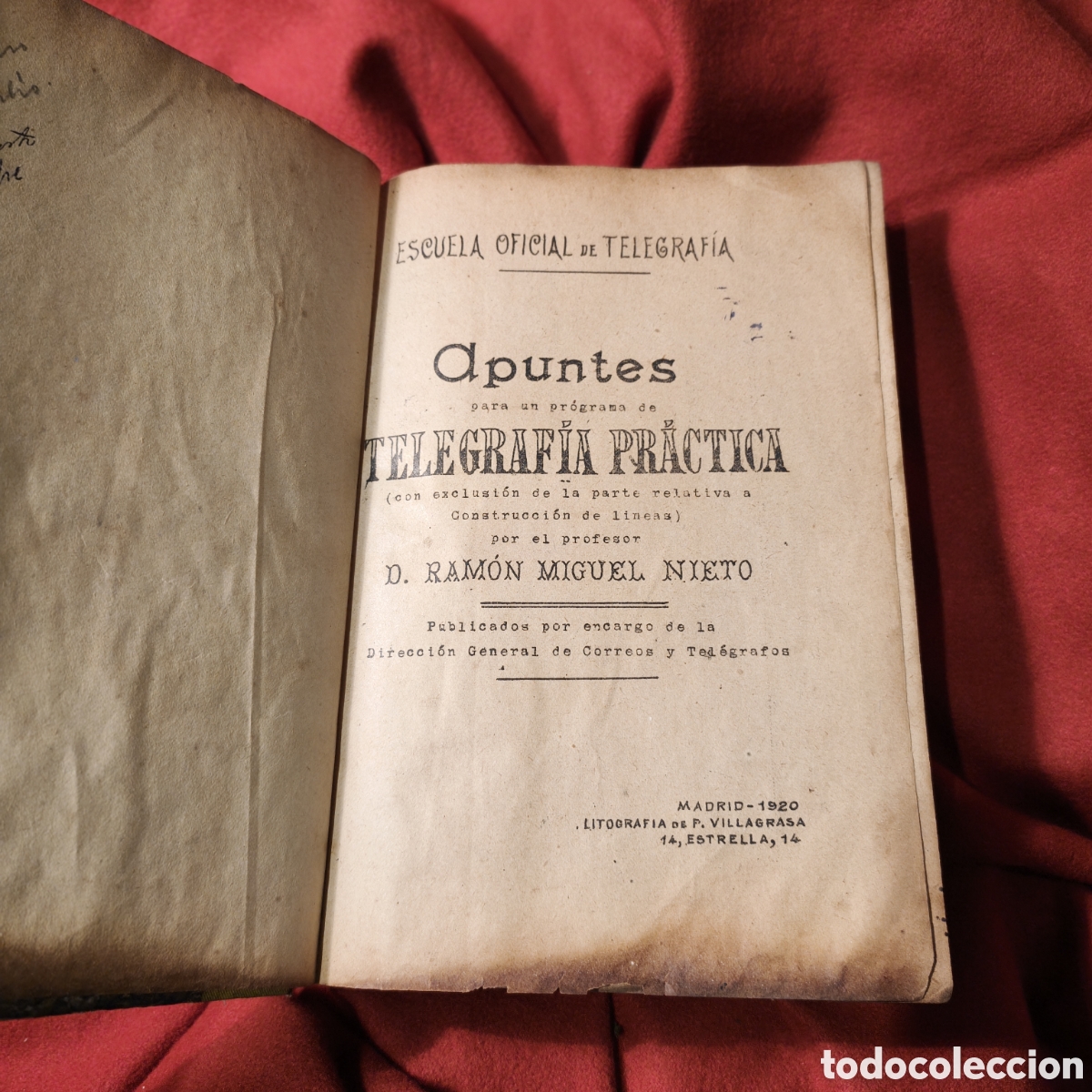 Libros antiguos: Libro Facticio 1920: Apuntes Telegraf&iacute;a Pr&aacute;ctica (Madrid) + Contes de Boccace Tomo II (Garnier, Par&iacute;
