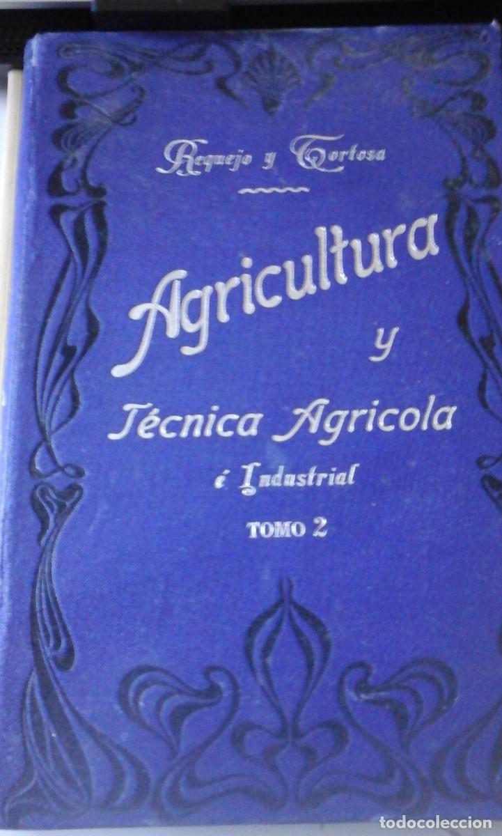 Libros antiguos: ELEMENTOS DE AGRICULTURA Y TECNICA AGRICOLA E INDUSTRIAL Segunda parte, Tecnica industrial (Madrid,