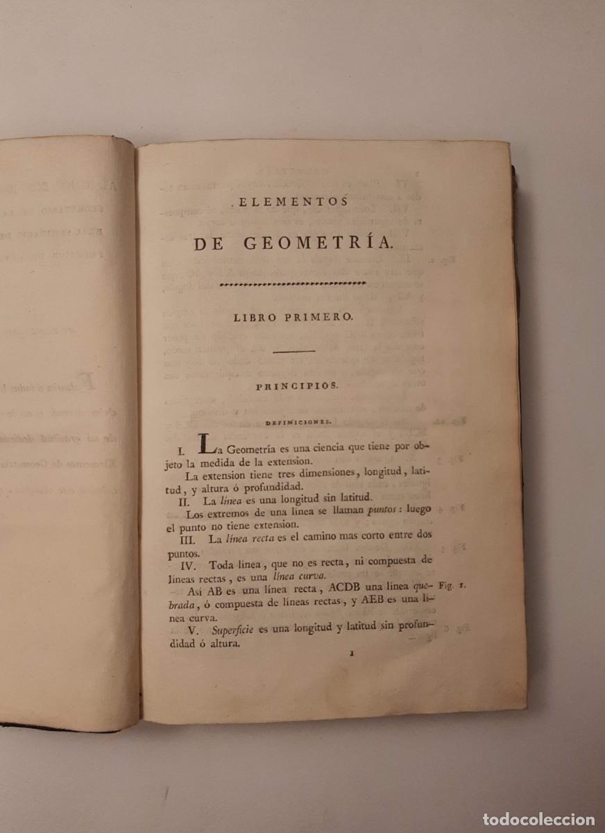 Libros antiguos: ELEMENTOS DE GEOMETR&Iacute;A CON NOTAS - LEGENDRE, A. M. - Foto 3