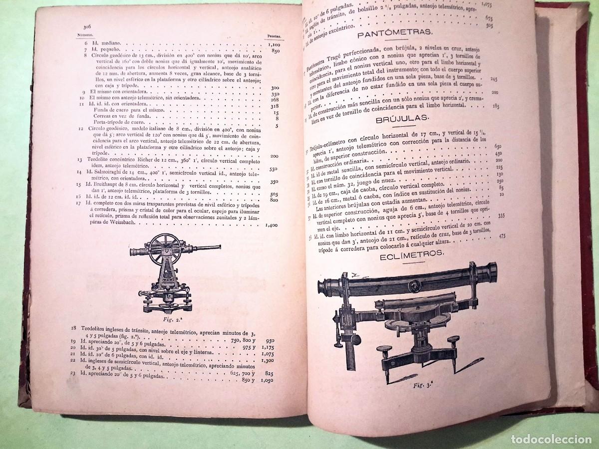 Libros antiguos: Tablas taquimetricas D.J.J. Cuartero 1884 - Foto 7
