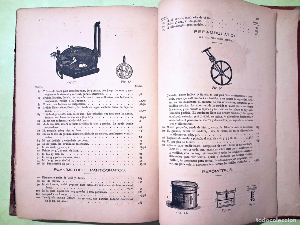 Libros antiguos: Tablas taquimetricas D.J.J. Cuartero 1884 - Foto 8