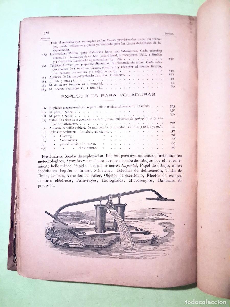 Libros antiguos: Tablas taquimetricas D.J.J. Cuartero 1884 - Foto 9