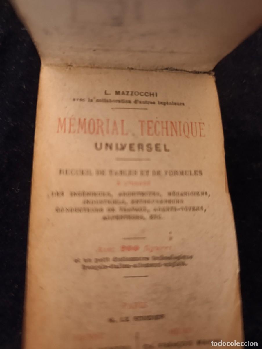 Libros antiguos: Libro Memorial Technique Universal a&ntilde;o1886 Mazzochi - Foto 3